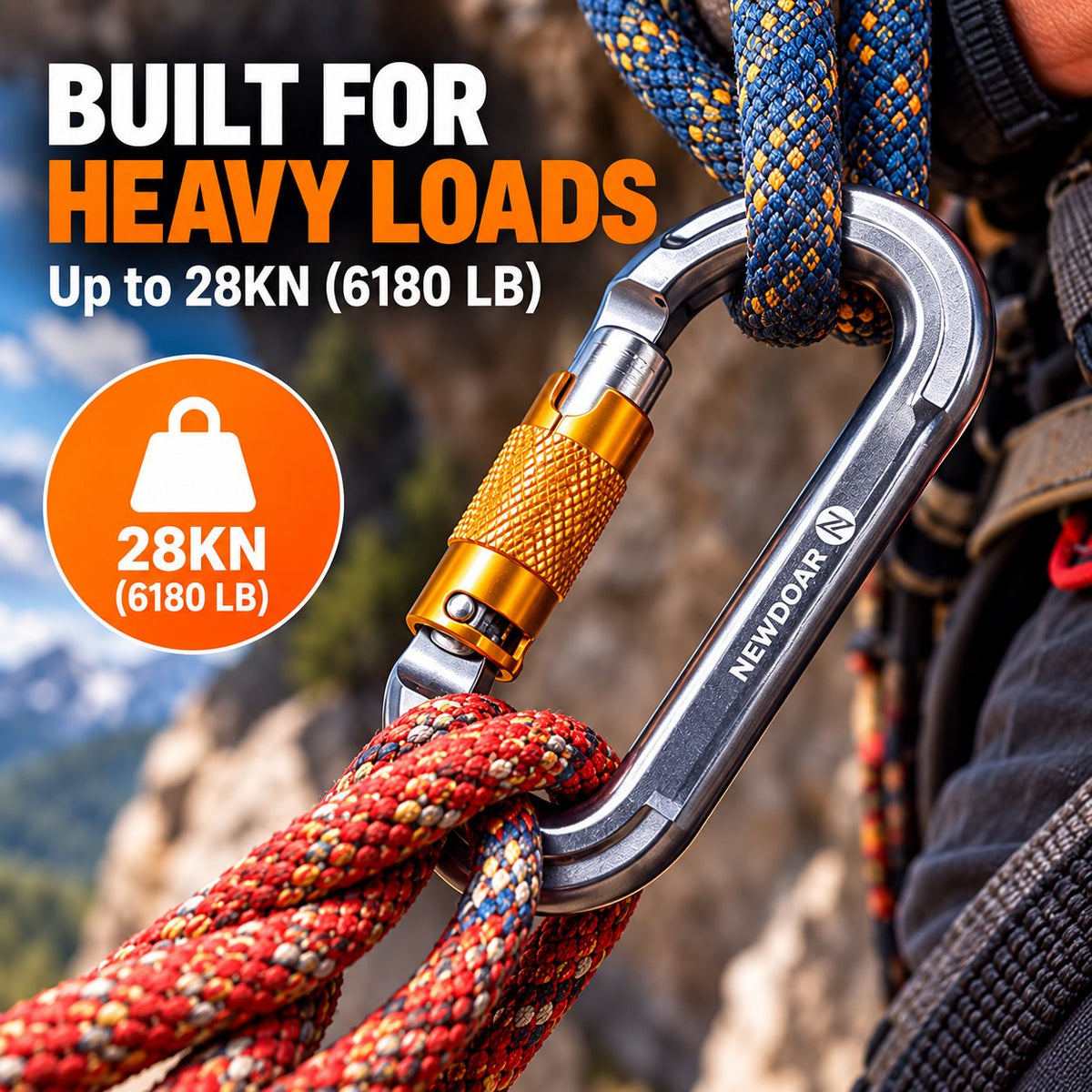 25KN Auto-Locking Carabiner