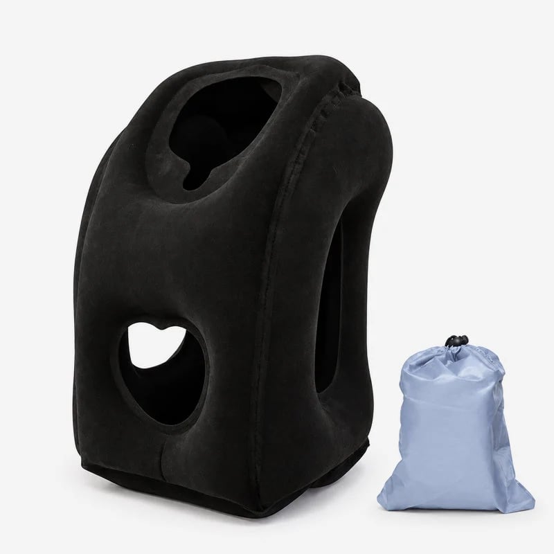 🛫💤 Ultra-Light Foldable Inflatable Travel Pillow | Portable Neck, Face & Arm Support for Trips ❤️