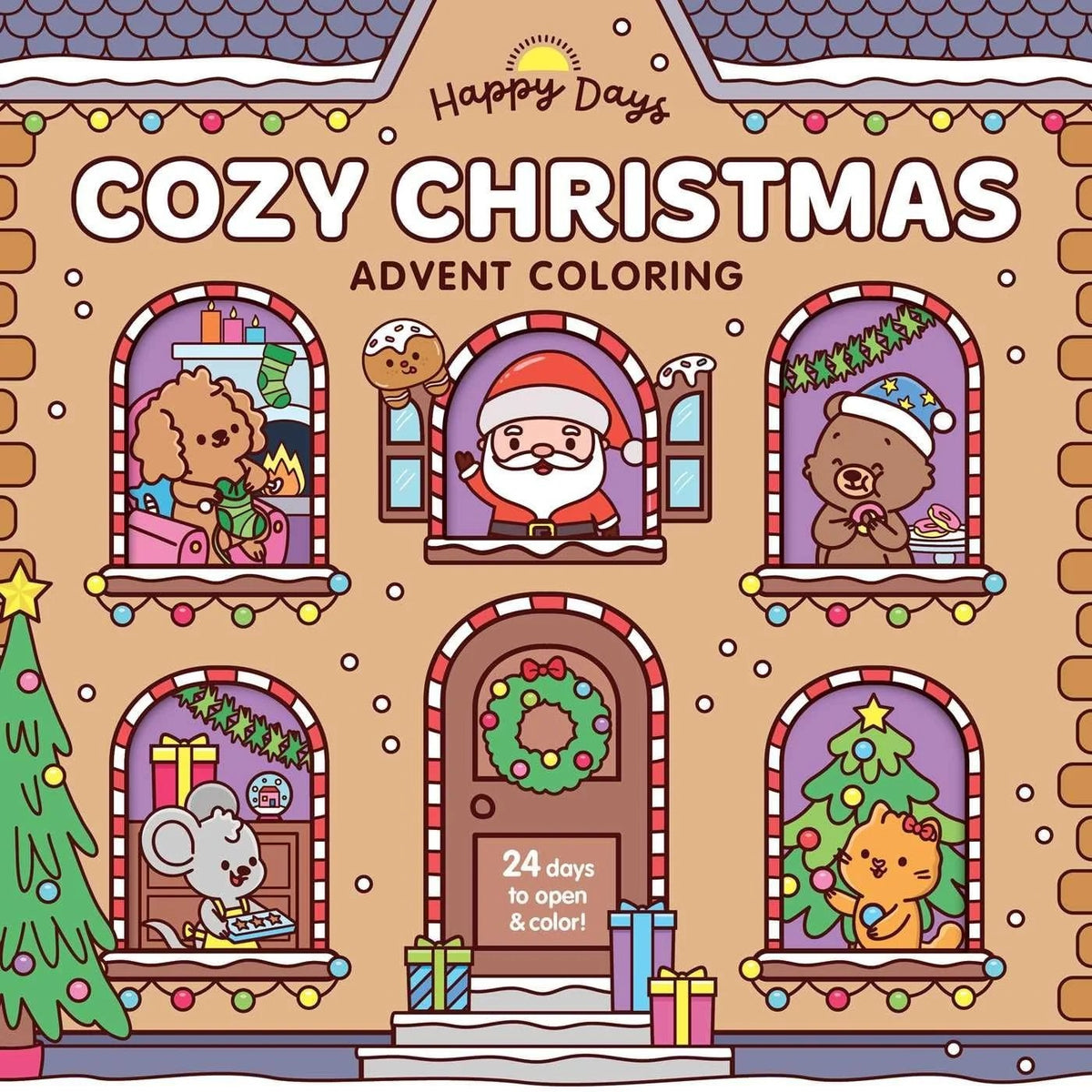 Happy Days - Cosy Christmas Adevent Colouring Book