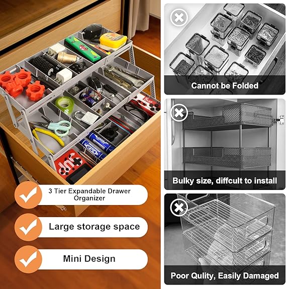 smart drawer organizer multi level