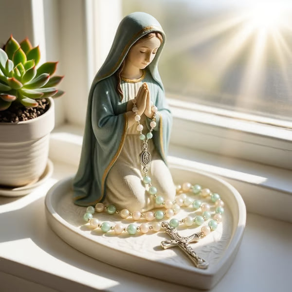 🔥Virgin Mary Rosary Holder (Necklace not included) - ⌛Limited Handmade Series