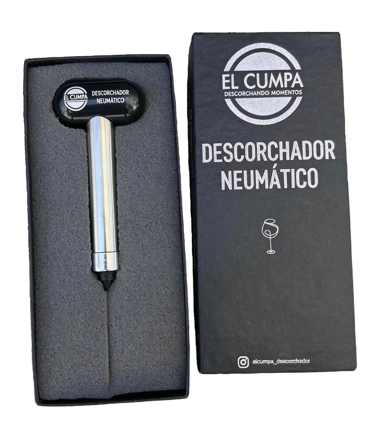 ElCumpa Pneumatic Air-Powered Corkscrew, Premium Bottle Opener