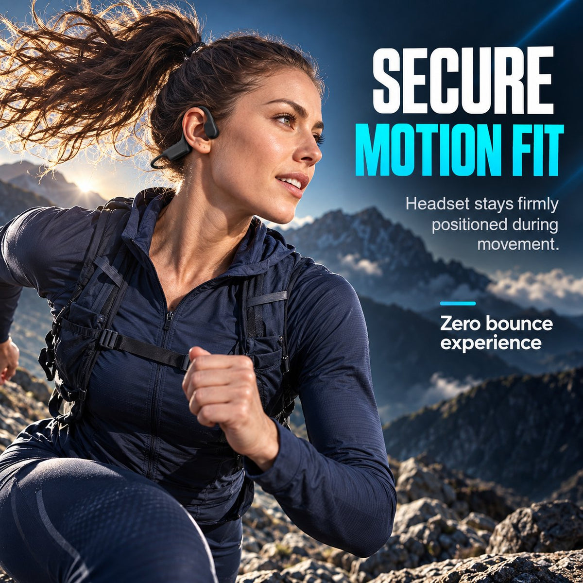 Professional Bone Conduction Sports Headphones Bluetooth 6.0 IP67 Waterproof Open-Ear Wireless Headset for Running and Cycling