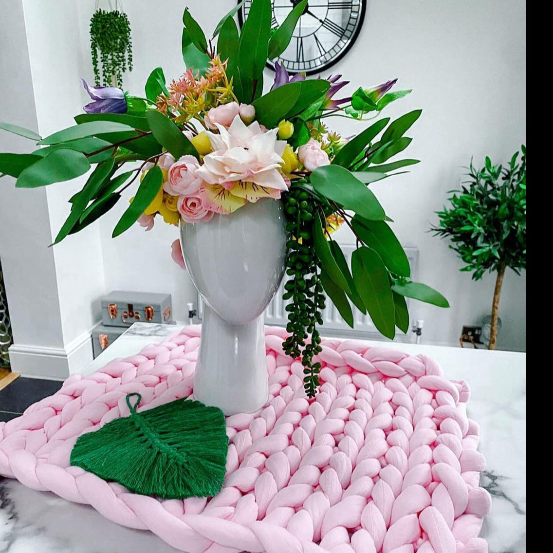 Head Shaped Flower Vase